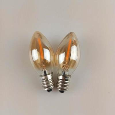 C7 LED Bulb 0.5W 1W Candle Bulbs Amber 5w 7w 10w Incandescent Replacements E12 Candelabra Base led Filament Night Light Bulb