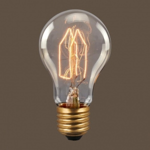 Hanging lamp antique vintage bulbs A19 A21 A23 vintage light bulb edison retro lightbulbs Amber / clear round incandescent bulb