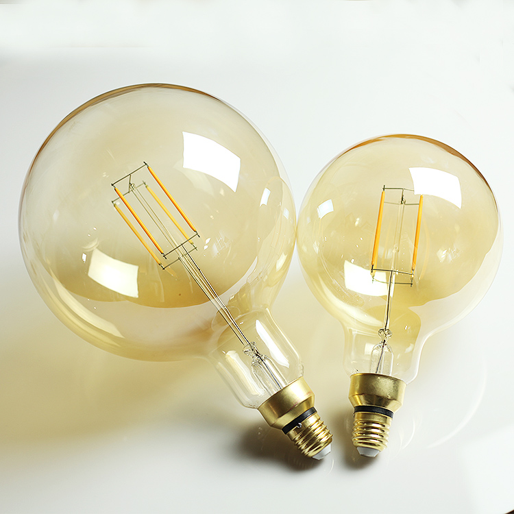 Factory price E26 E27 B22 6W 8W G150 G200 large dimmable decorative edison style over size giant edison style led filament bulbs