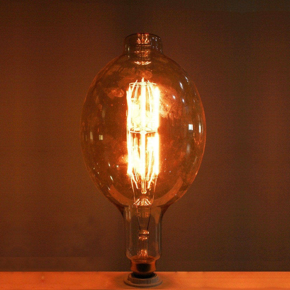 Amber Glass Retro Saving Lamp Big Size E27 LED Edison Bulb BT180 4W 6W 8W Unique Design Giant LED Decorative Edison Light Bulb