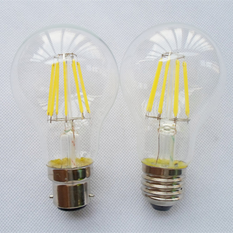 8 Watt Warm White (2700K) Clear LED Filament Edison Style Vintage Light Bulb A19 Pendent Light Dimmable LED Bulb