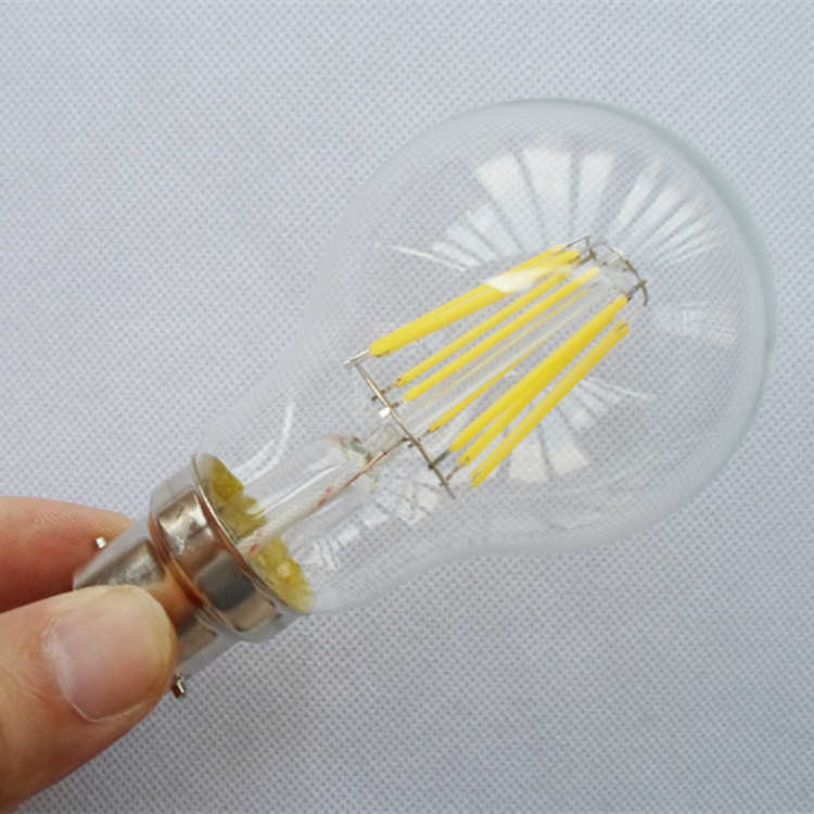 8 Watt Warm White (2700K) Clear LED Filament Edison Style Vintage Light Bulb A19 Pendent Light Dimmable LED Bulb