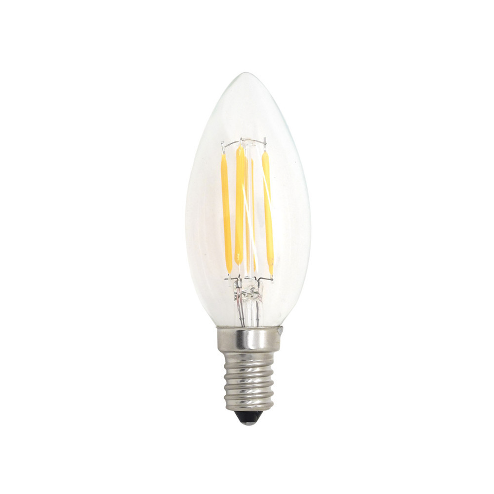 LED Tip Candle Lamp E14 2W 4W Dimmable Filament LED Light Edison Bulb C35 220V Chandelier Decorative Retro Light