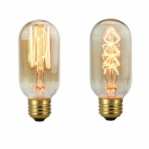 T45 Edison Light Bulb 60 Watt Vintage Incandescent Light Bulb E26 Base 120V Dimmable Lamp Decorative Antique Filament Light Bulb