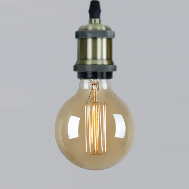 G80(G25) Round Globe Light Pendant 60W Squirrel Cage Filament Bulb Lamp 110V 220V Vintage Incandescent Light Bulbs