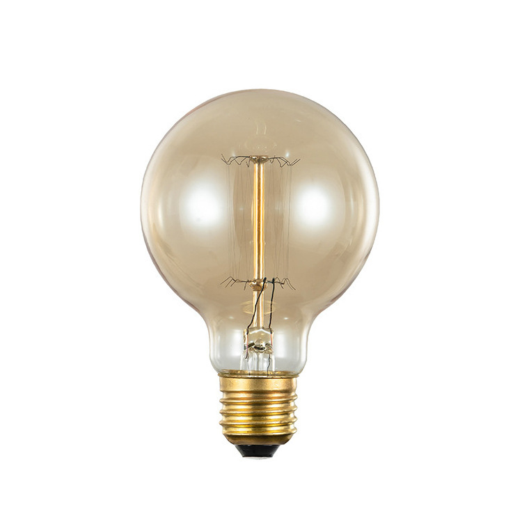 G80(G25) Round Globe Light Pendant 60W Squirrel Cage Filament Bulb Lamp 110V 220V Vintage Incandescent Light Bulbs