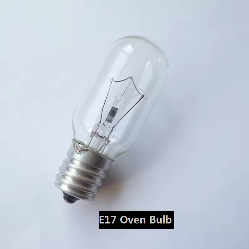 T25 Oven bulb T8 microwave light bulbs 110V 120V 127V 130V 15W 25W 40W E17 High Temperature 300 Degree Oven Microwave bulb