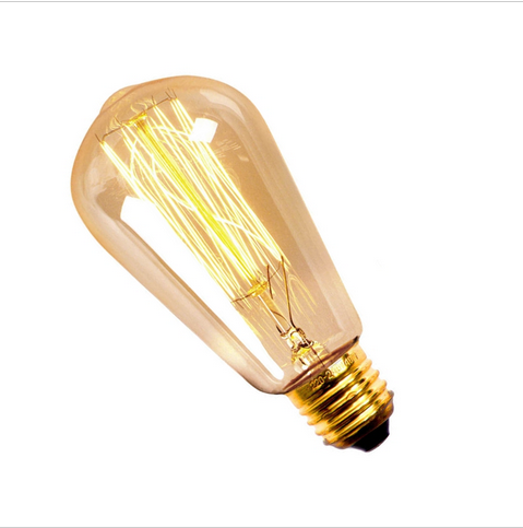 China factory hot sale ST58 E27 110V 220V 25W 40W 60W Vintage Edison Bulb Incandescent Light Bulbs