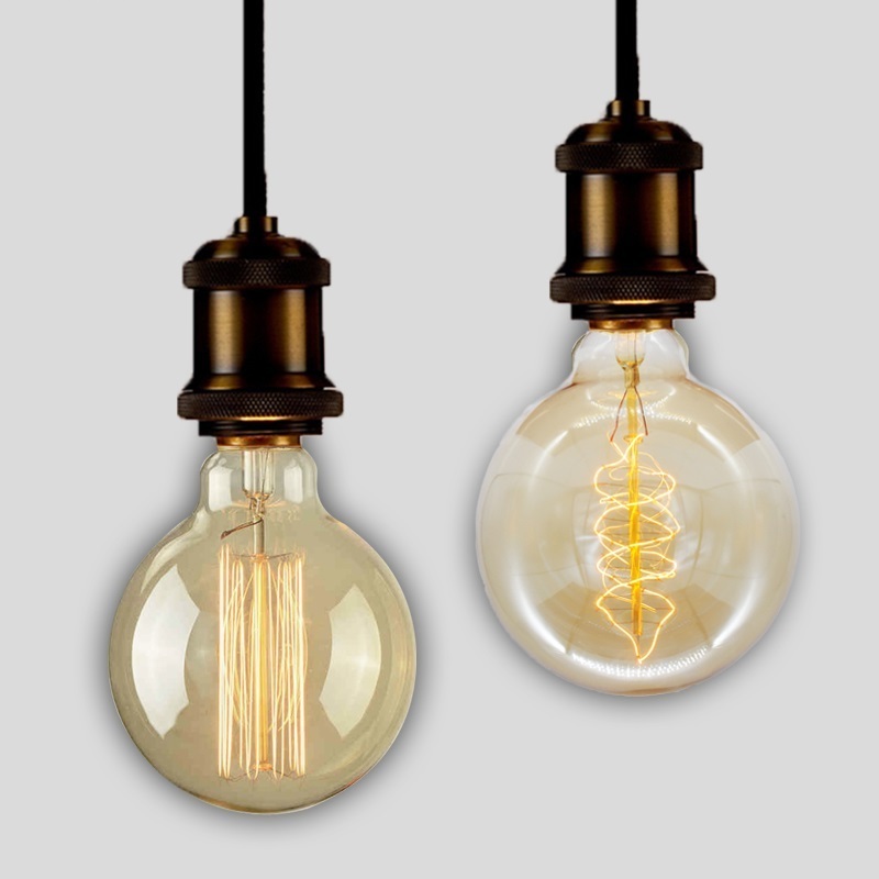 Antique retro design model G95 / G80 / G125 incandescent filament E26 E27 screw base vintage light edison bulbs for wall sconce