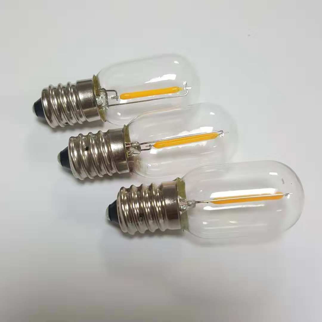 1W fridge lamp E12 E14 LED filament refrigerator lightbulb T20 night pilot bulb household appliances LED indicator bulbs