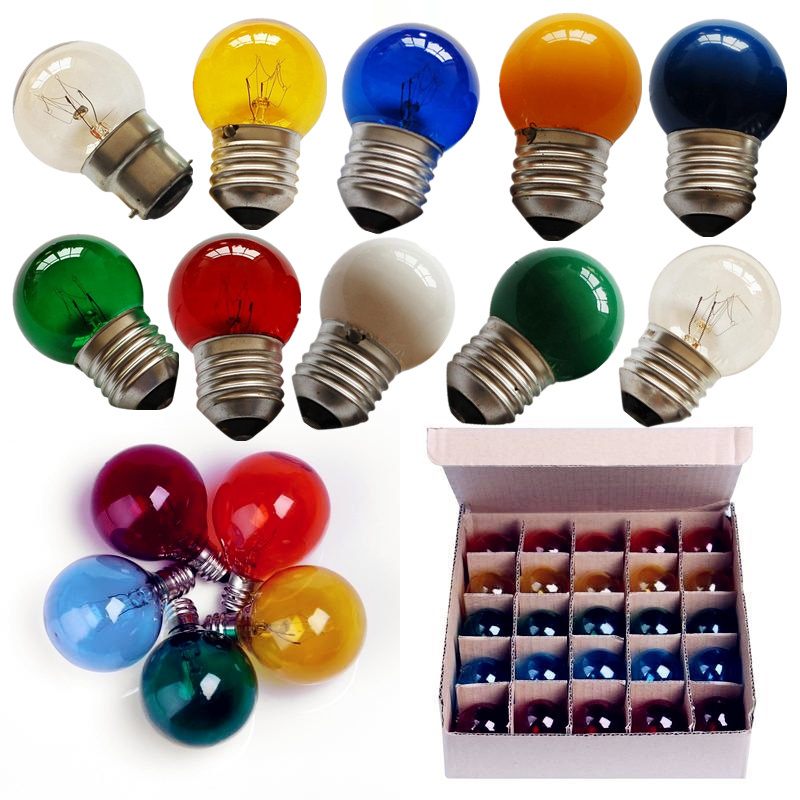 Factory Price Retro Lighting Miniature Lamp Bulb E14 G45 110V 120V 220V 240V 5W 7W 10W 15W Globe String Lights Incandescent Bulb