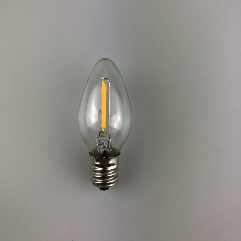 Hot Selling Night Light Bulbs C7 Candelabra LED Light Bulbs 110V E12 0.6W LED Filament Bulb Equivalent to 7W Incandescent lamp