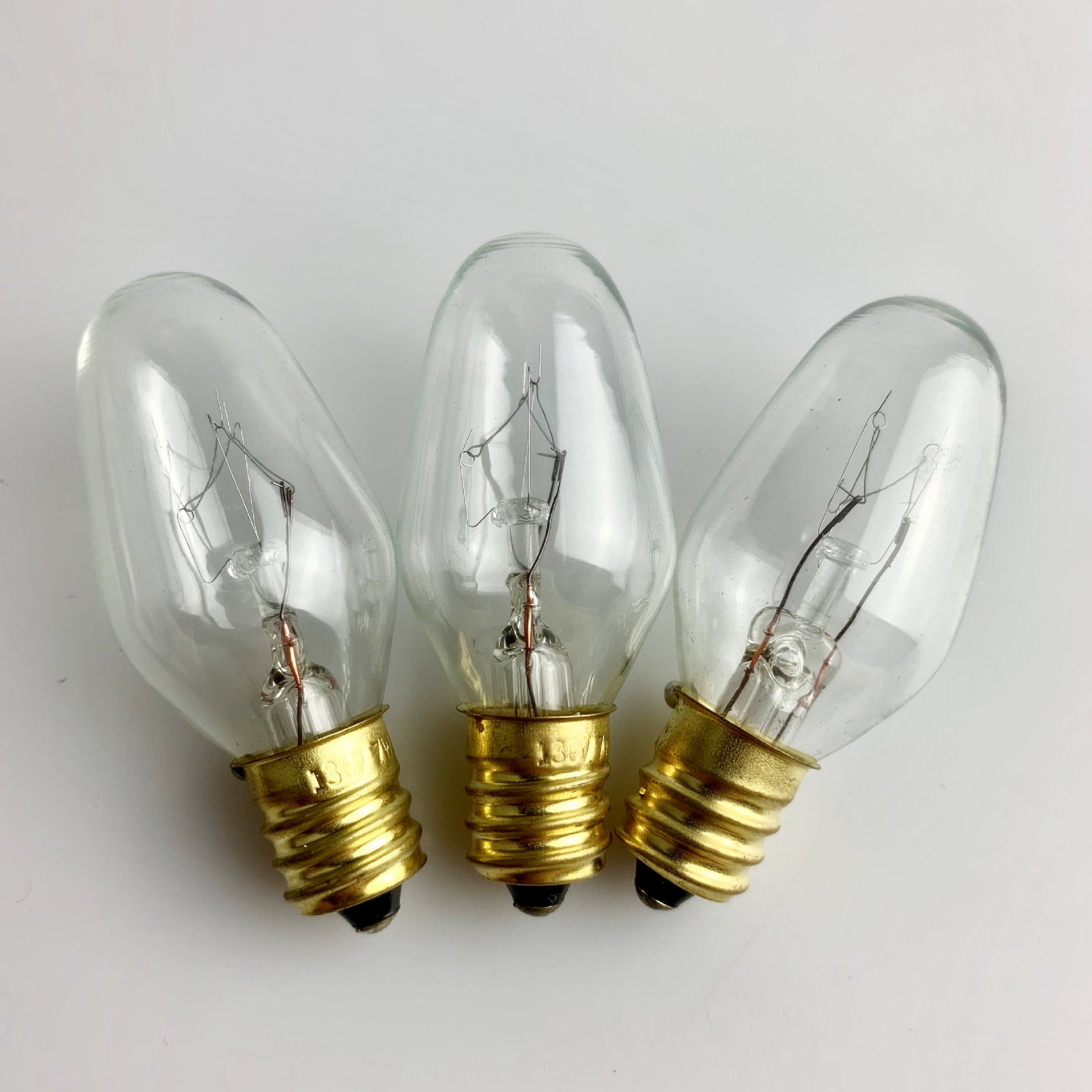 Night Lamps & Chandeliers Incandescent Filament Lamp Candle bulb 7 Watt Night Light Bulbs C7 E12 E14 Nightlight Replacement Bulb