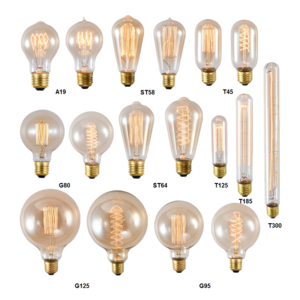 25W 40W 60W E26 E27 B22 Vintage Edison Bulbs Antique Edison style light bulb ST58 ST64 A19 G80 G95 110v 220v retro edison lamp