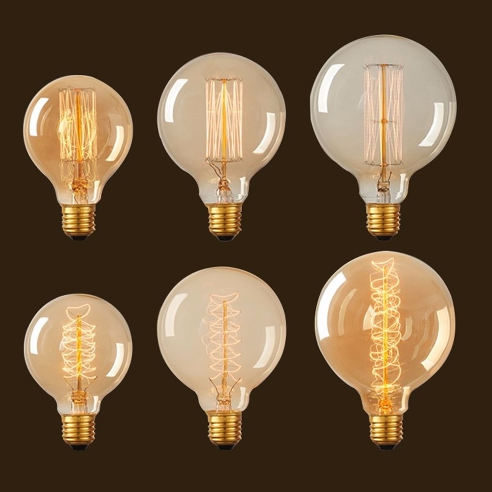 e27 e26 b22 e14 vintage edison light bulb 25w 40w 60w antique incandescent filament lamp A19 ST64 ST58 G95 G125 T45 C35 T30 T45