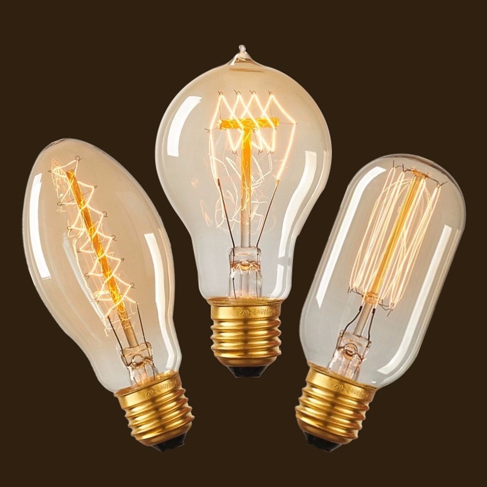 e27 e26 b22 e14 vintage edison light bulb 25w 40w 60w antique incandescent filament lamp A19 ST64 ST58 G95 G125 T45 C35 T30 T45