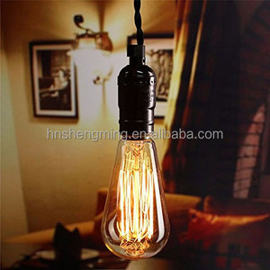 Vintage Thomas Edison Incandescent Light Bulbs 60 Watts 120 Volts E26 E27 Medium Base Antique Lamp Bulb