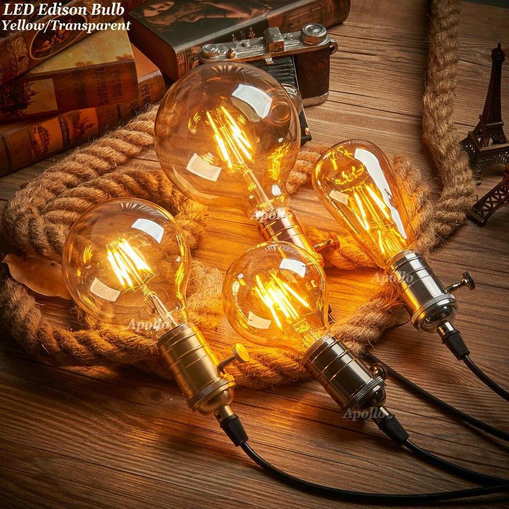 alibaba best sellers retro style LED edison bulb ST64 led filament bulb ST58 T45 T30 G80 G95 G125 2W/4W/6W /8W lighting lamp