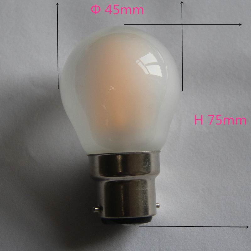 B22 Led Bulb filament G45 Lamp 2w 4w 220v 230v 240v Clear Frosted Dimmable Small Bulbs lights led Edison bulb