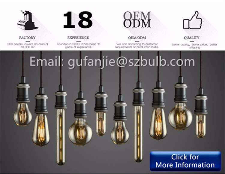 A19 ST64 T30 T45 G80 G95 G125 Dimmable E27/B22 Retro Vintage Flexible LED Edison Spiral Filament Light Bulb