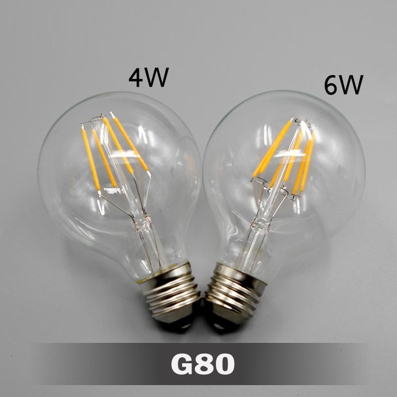 Dimmable 2W 4W 6W 8W LED Vintage Edison LED Bulb E26 E27 B22 Antique Filament LED Light Bulbs ST58 ST64 A60 G80 G95 G125 T45 T30