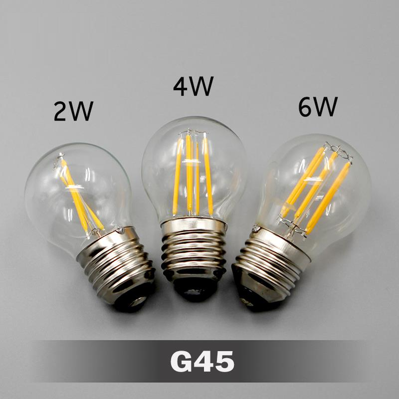 Dimmable 2W 4W 6W 8W LED Vintage Edison LED Bulb E26 E27 B22 Antique Filament LED Light Bulbs ST58 ST64 A60 G80 G95 G125 T45 T30