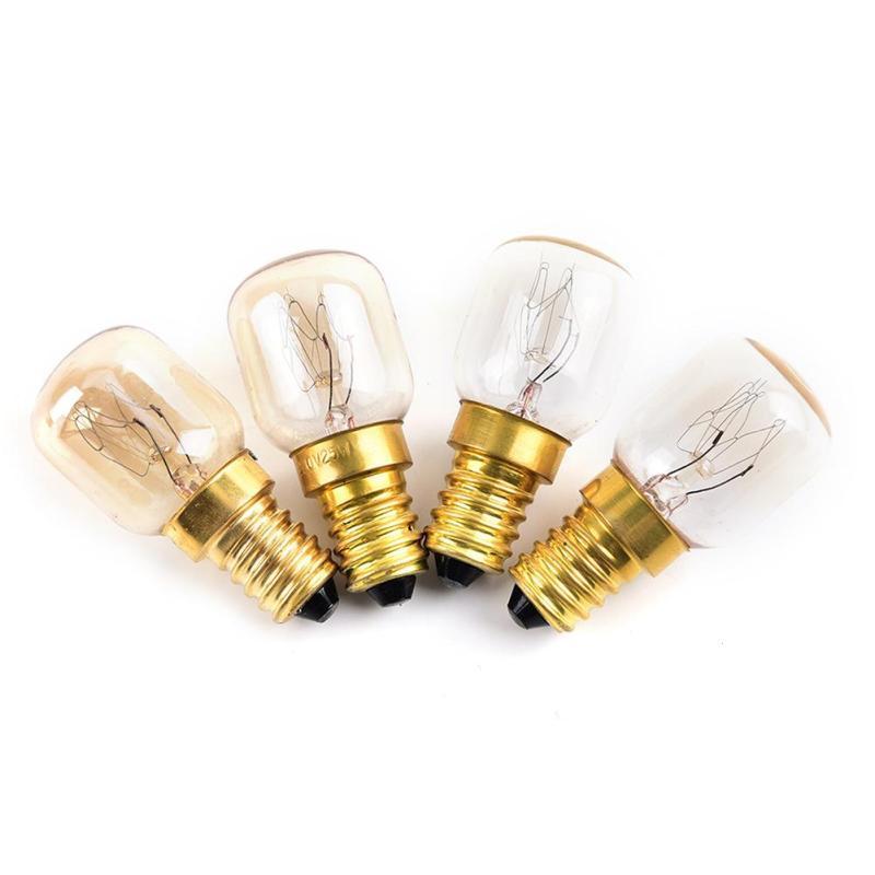 15W Incandescent Bulb E12 E14 Salt Lamp Toaster Oven Refrigerator Light Filament Bulbs Glass Lamp Lighting 110V ST26 T22 T25