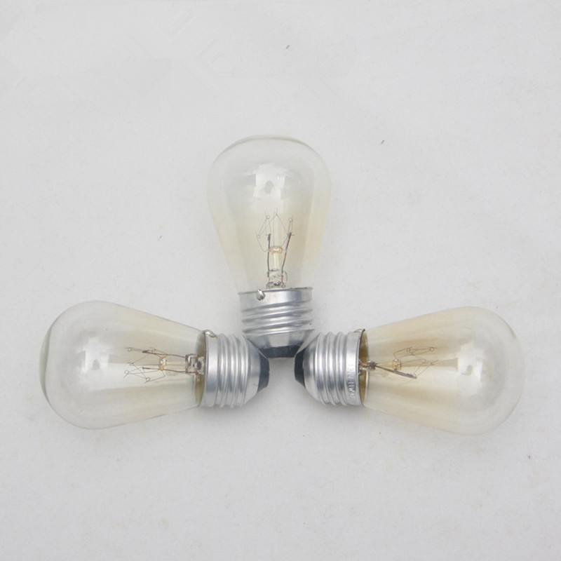 11W String Light Bulb S14 110V 220V Incandescent Bulb E26 E27 Tungsten Filament Light Bulb Decorative Edison Lamp