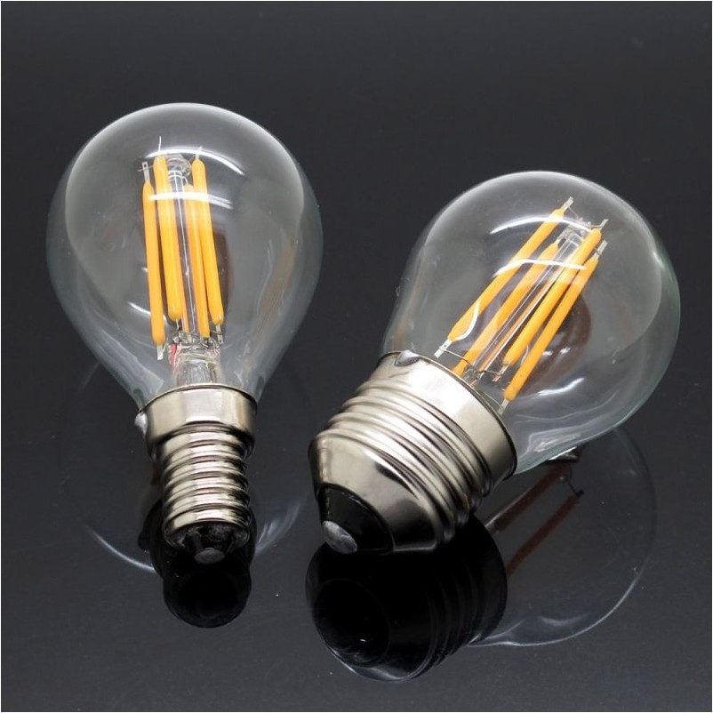 120V 220V Mini Globe LED Vintage Edison Bulb E26 E27 B22 Base 1W 2W 4W G45 Filament Led Light Bulb