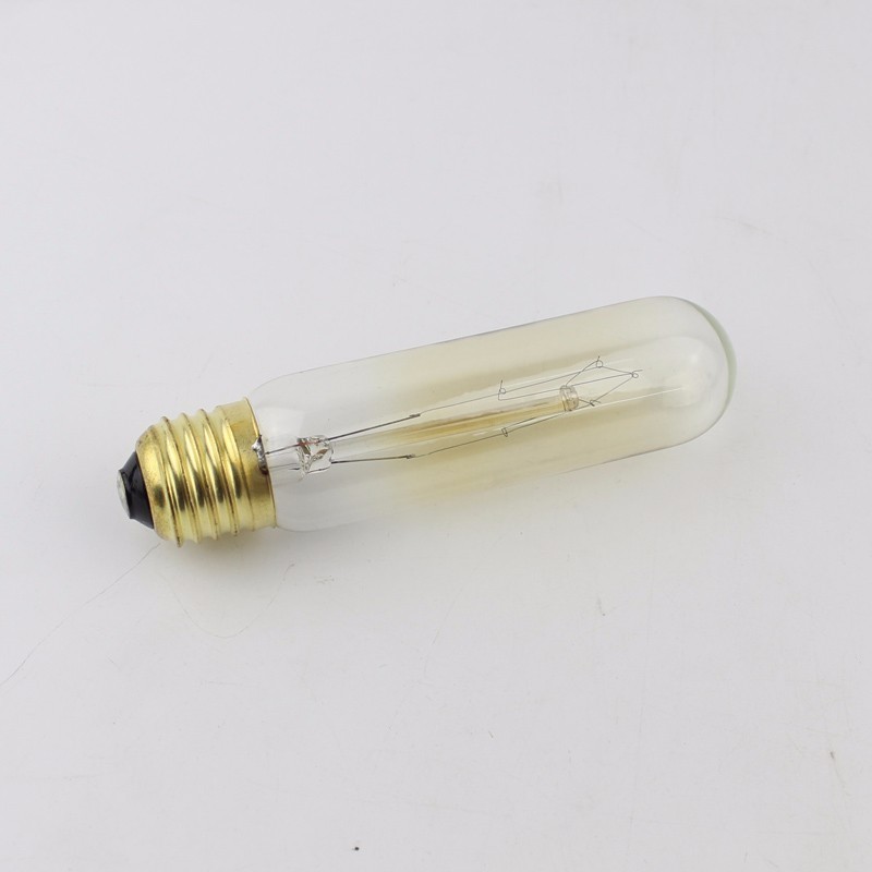 Tungsten Filament Bulb T10 40W 110V Vintage Antique Edison Bulbs Lamp E26/E27 Socket Home Lighting Decoration Ceiling Lamp Bulb