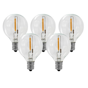 0.5W LED G40 Replacement Bulbs E12 Screw Base LED Globe Light Bulbs for Patio String Lights Equivalent 5 Watt Incandescent Bulbs