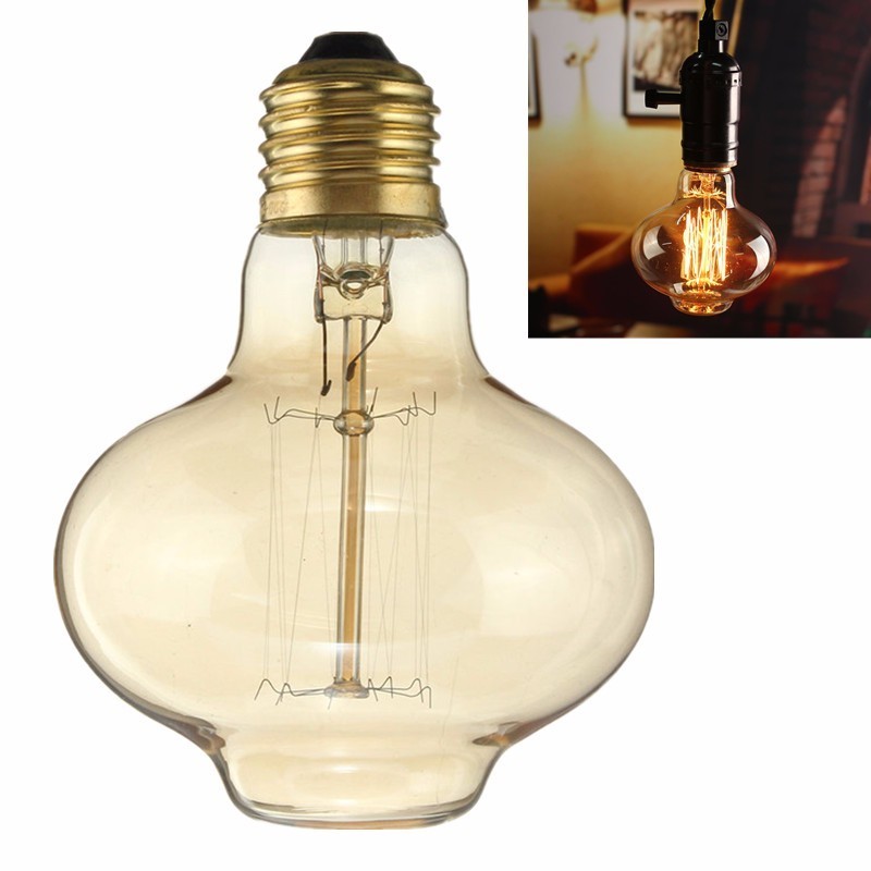 Nostalgic Edison Style Tungsten Filament Light Bulbs E27 Decorative Incandescent Bulb 40W 220V Soft Warm Glow Lantern Design L80