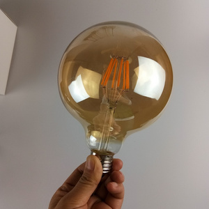 Hot selling led light bulb filament E27 6W energy saving led filament bulbs 360degree filament led bulb G95 LED Vintage Lights