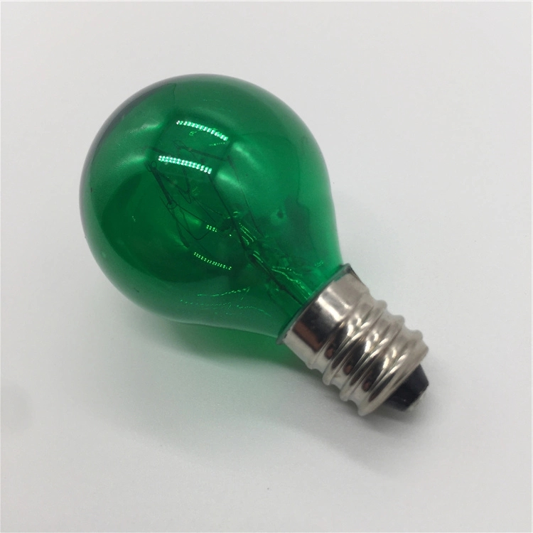 120v 230v E12 E14 5w 7w 10w 15w  tungsten incandescent night colorful small globe filament bulb G40