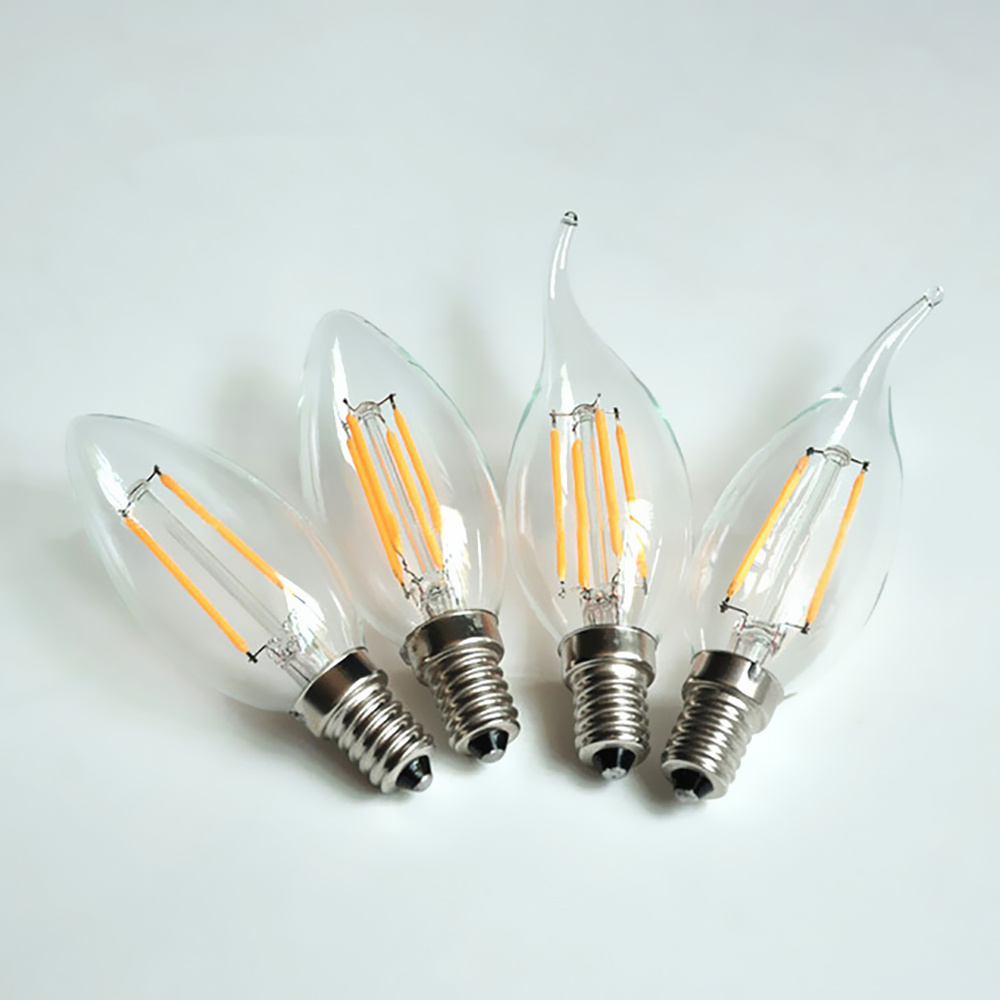 Classic style filament bulb c35 g45 E14 LED mini candle light / globe light bulbs for chandelier pendant ceiling fan candelabra