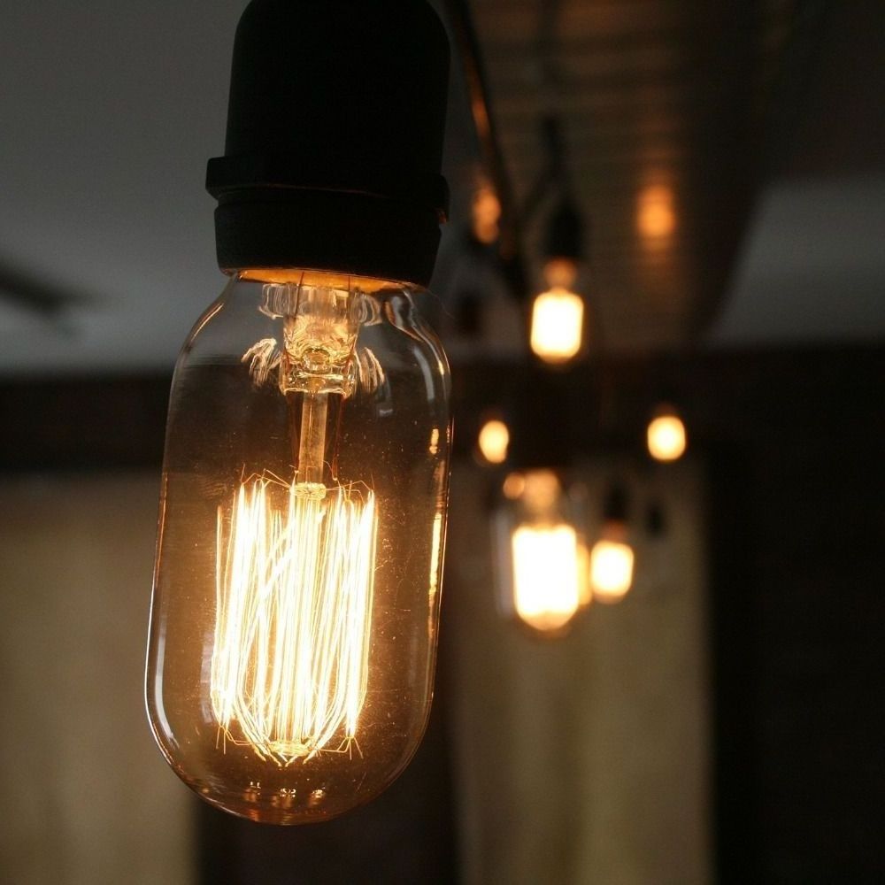 T45 E26 E27 Squirrel cage Filament Beacon Tubular Edison Tungsten Lightbulb 25W 40W 60W Vintage Decorative Bulb 120V 220V