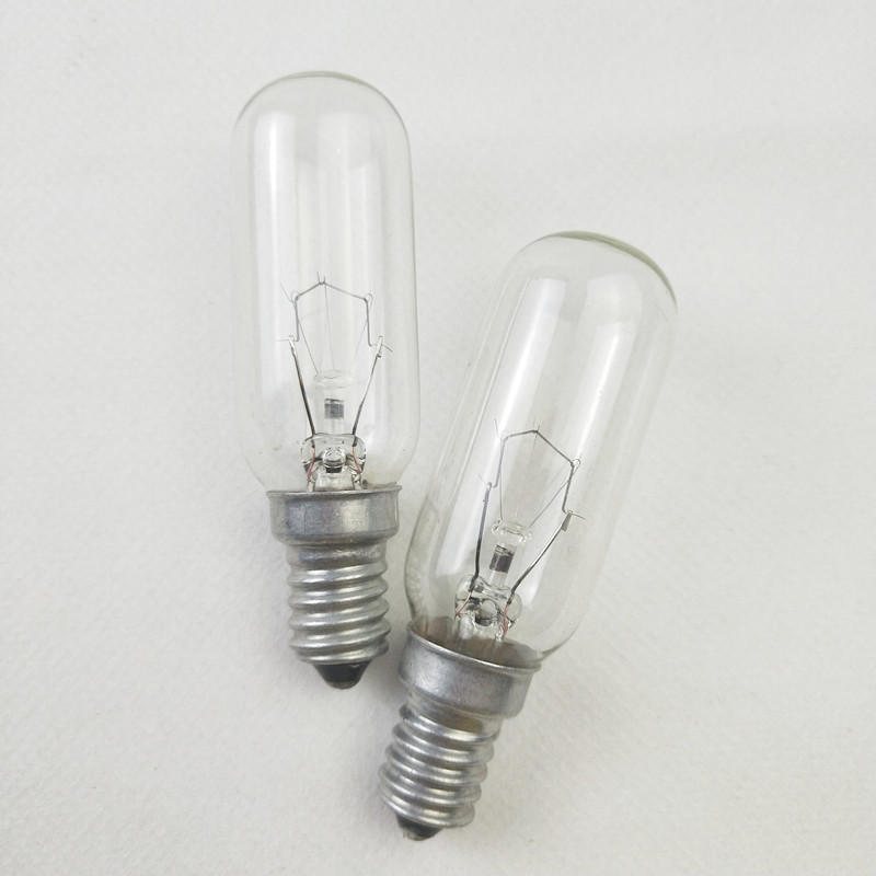 25 Watt 40 Watt T8 Tubular Incandescent Fridge Bulbs T25 E14 E17 B15 Tube Refrigerator Light Bulb Range Hood Bulb