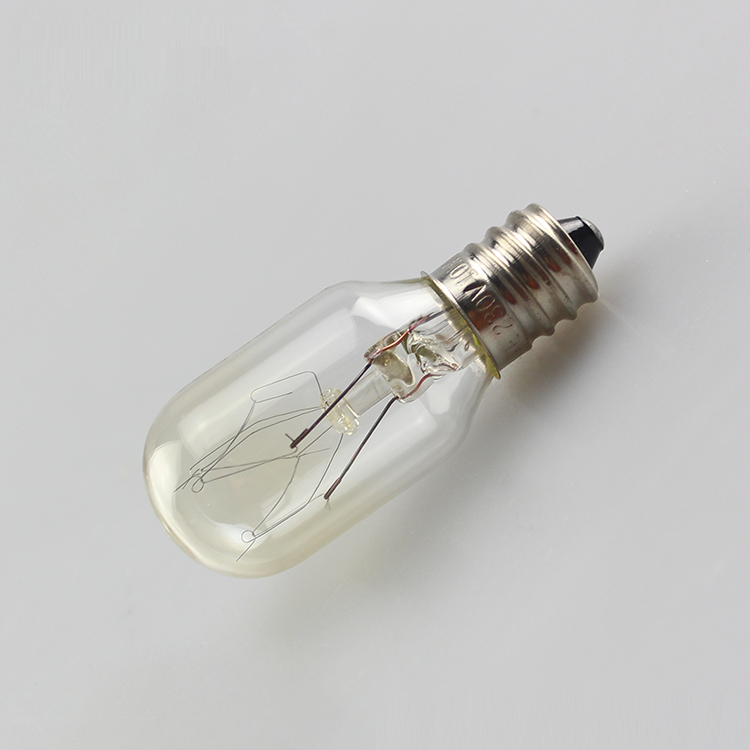 10W 15W T16 T18 T20 T22 T25 ST19 ST23 ST26 E12 E14 120 V220V Mini Clear Glass Incandescent Light Bulb for Fridges and Freezers