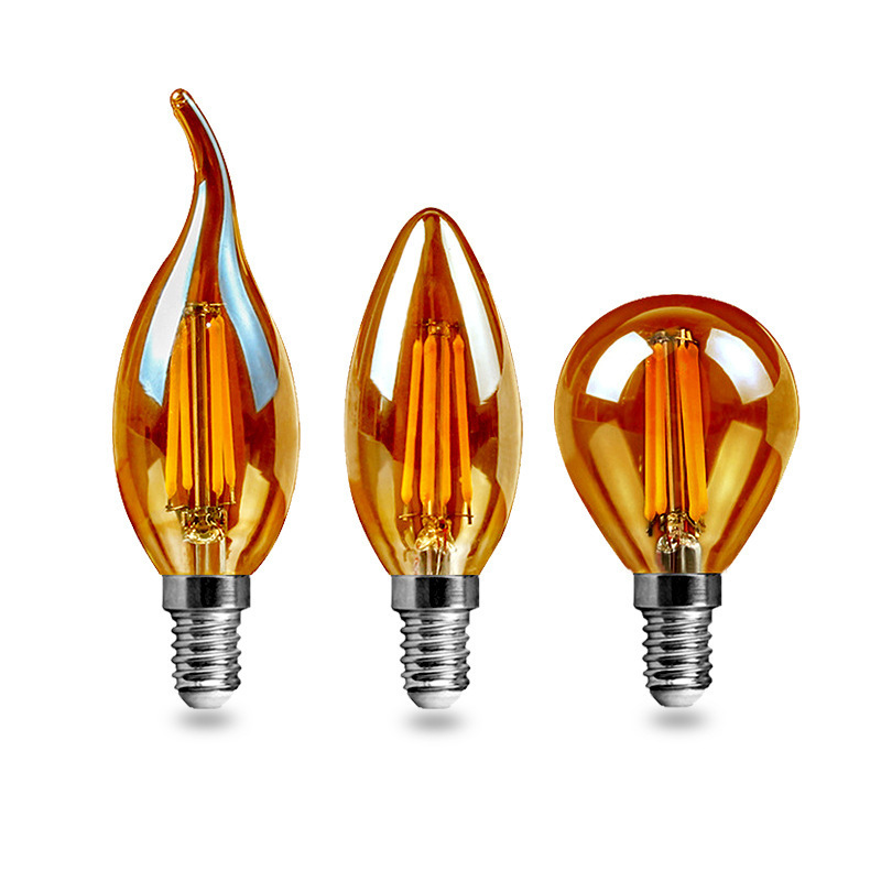 Classic style filament bulb c35 g45 E14 LED mini candle light / globe light bulbs for chandelier pendant ceiling fan candelabra