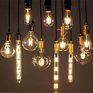 Dimmable 220V A60 ST64 G80 T10 T45 C35 E14 E27 B22 2W 4W 6W 8W Retro Vintage Style Filament LED Light Bulb Lamp