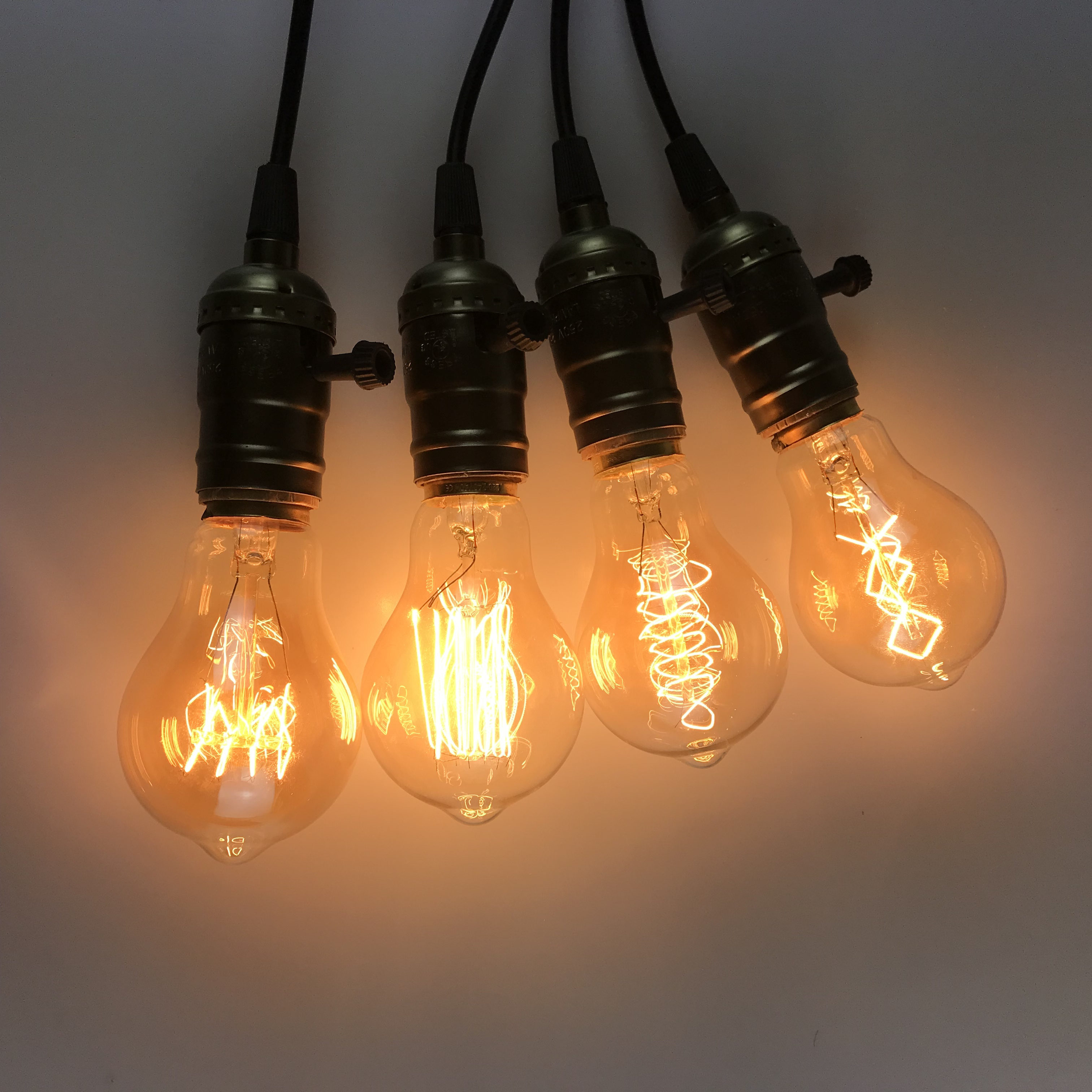 Wholesale Vintage Edison Light Bulb A19/ A60 Vintage Filament Edison Bulbs E26 E27 25W 40W 60W Incandescent Lightbulb Retro Lamp