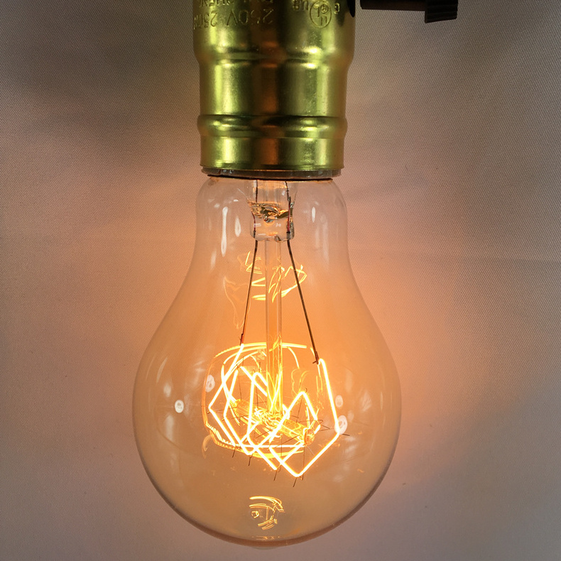 Wholesale Vintage Edison Light Bulb A19/ A60 Vintage Filament Edison Bulbs E26 E27 25W 40W 60W Incandescent Lightbulb Retro Lamp