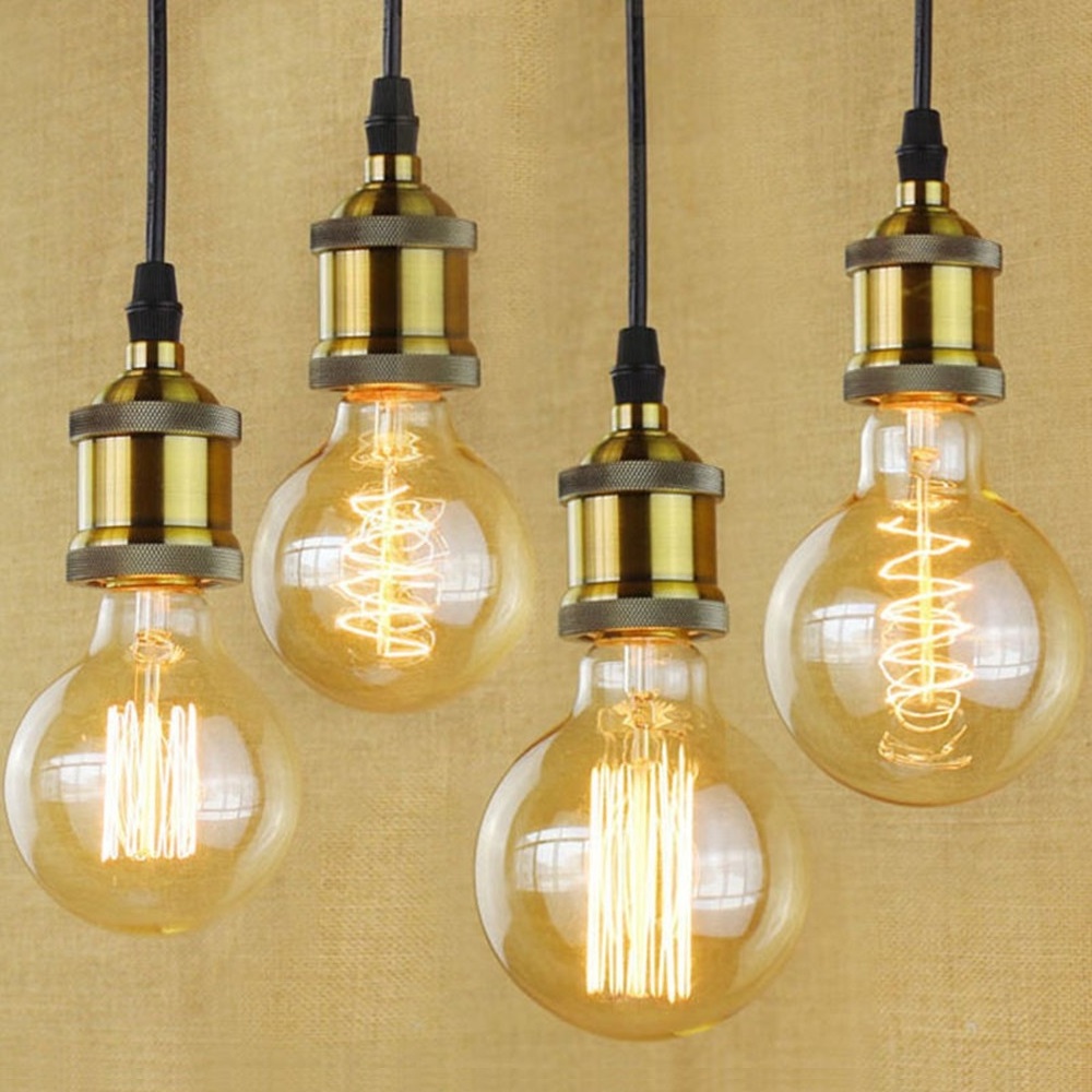 Antique retro design model G95 / G80 / G125 incandescent filament E26 E27 screw base vintage light edison bulbs for wall sconce