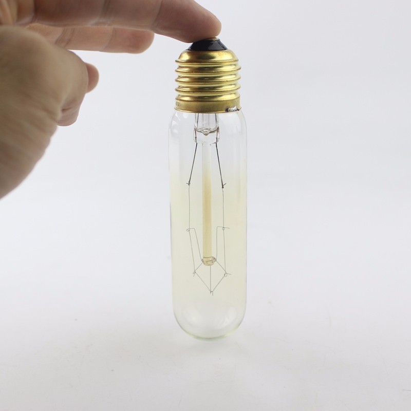 Tungsten Filament Bulb T10 40W 110V Vintage Antique Edison Bulbs Lamp E26/E27 Socket Home Lighting Decoration Ceiling Lamp Bulb