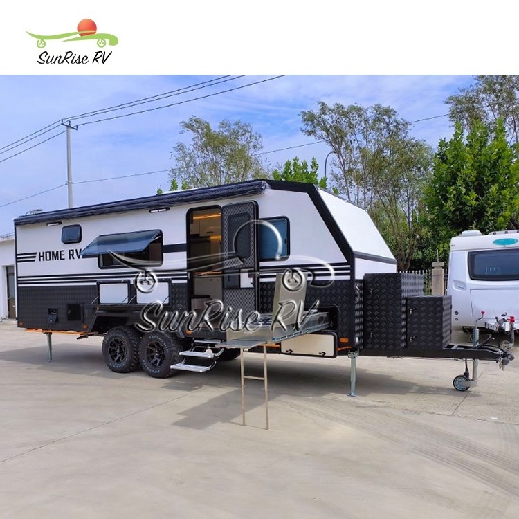 SunRise RV Aluminium Frame Off road Rv Caravans Factory Direct Sell travel trailer Camper Van  RV camper Caravan