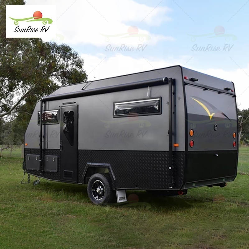 New Style Caravan Toy Hauler Travel Trailer, Export Wholesale Price Comfortable Toy Hauler With Bathroom&Kitchen