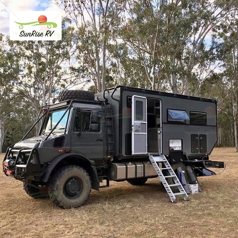 SUNRISE RV Slide On Camper box Flat Camper With Toilet and Shower huge Size Expedition Truck Camper Caravan Motorhome