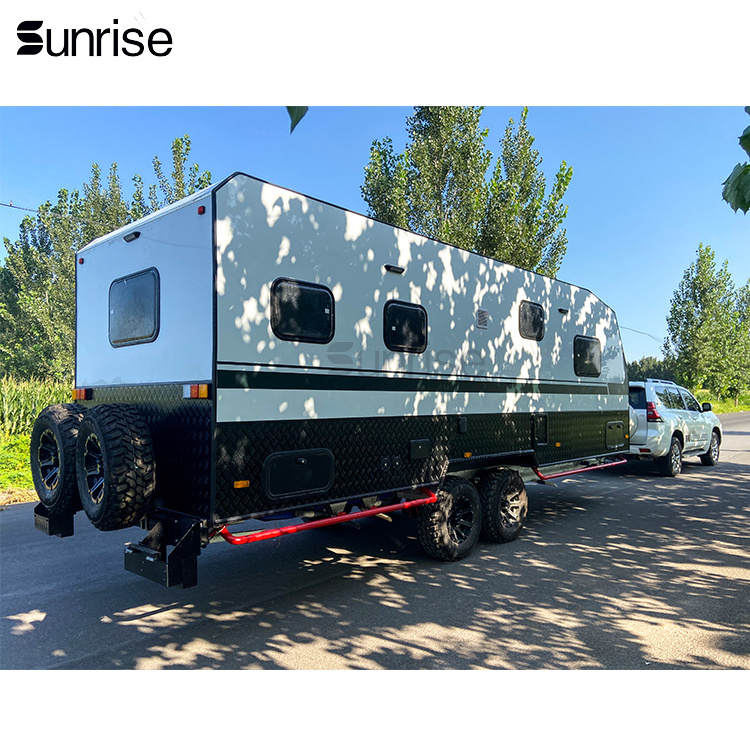 Australian standards mobile home caravan aluminium camper trailer 22 ft hybrid 4x4 off road caravan rv motorhomes luxury caravan