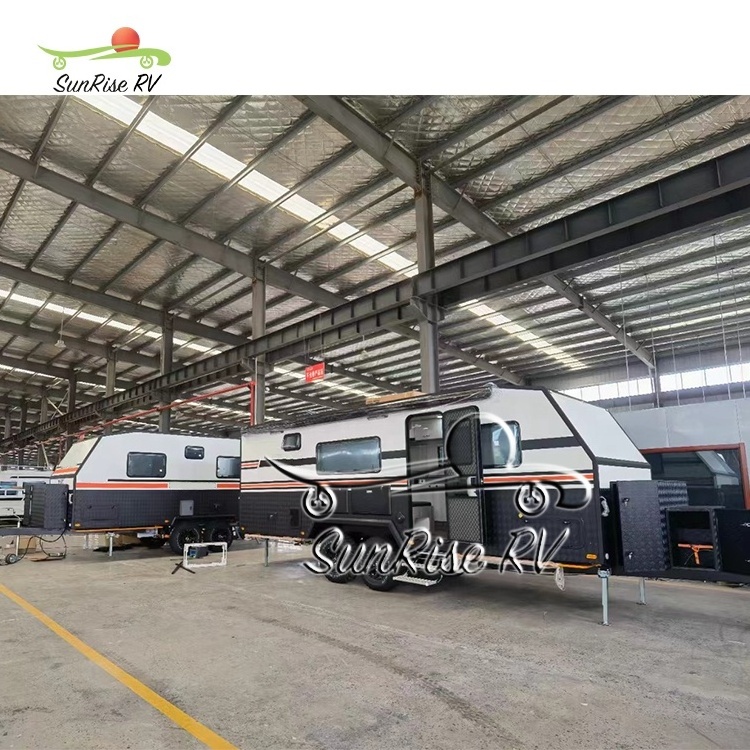 SunRise RV Aluminium Frame Off road Rv Caravans Factory Direct Sell travel trailer Camper Van  RV camper Caravan