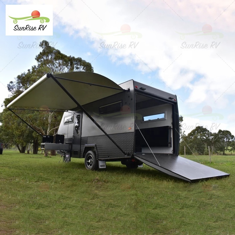 New Style Caravan Toy Hauler Travel Trailer, Export Wholesale Price Comfortable Toy Hauler With Bathroom&Kitchen